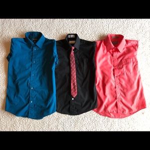3 Boys Dress Shirt Size 10 Medium